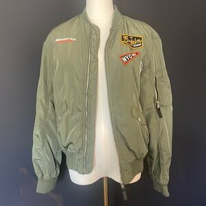 H&M bomber jacket with patches